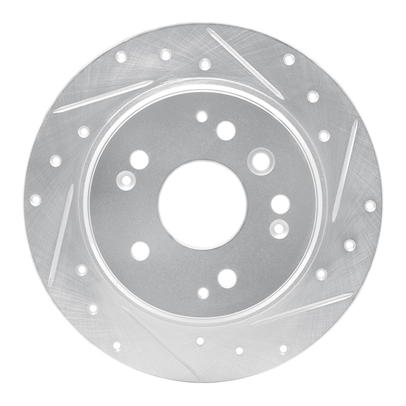 Acura TL Brake Rotor (1) - Rear Right - R1 Concepts - Drilled & Slotted - Silver - `99-`11 Acura TL Brake Rotor (1) - Rear Right - R1 Concepts - Drilled & Slotted - Silver - `99-`11